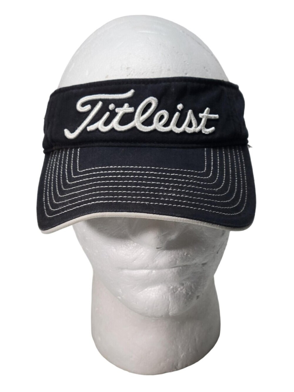 Titelist Black Strapback Golf Sun Visor Hat Cap